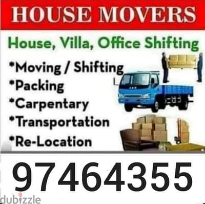 Movers and Packers House shifting office villa