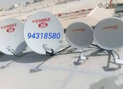 satellite installation and LED fixing