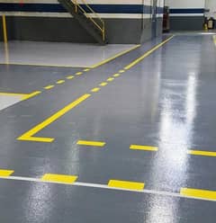 floor boxing painting and car parking painting