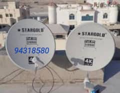 All satellite installation and maintenance and LED fixing Wall mount