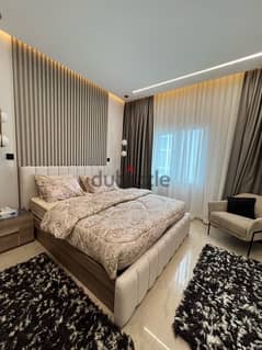 شقه غرفة نوم للبيع مؤثثه بالكامل في شاطئ القرم  مبني بريق الشاطئ٩١ متر 0