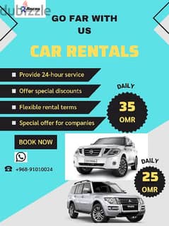 4WD Rental cars with offer in Muscat - Nissan - Pajero - Land cruiser