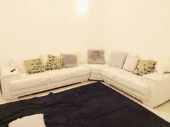 White leather sofa from One