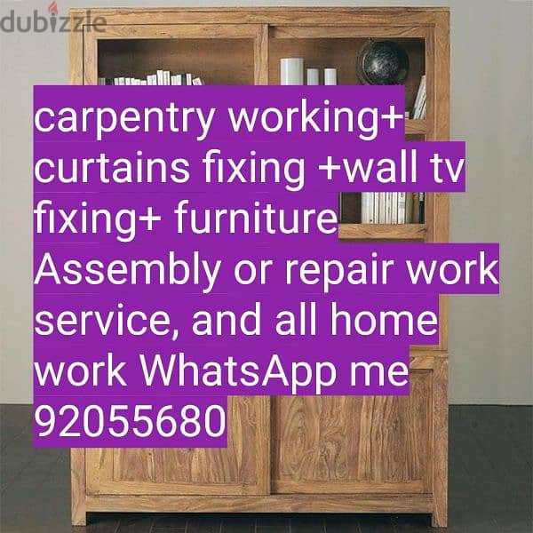 carpenter/electrician/plumber work/door repair, polishing/IKEA fix, 4