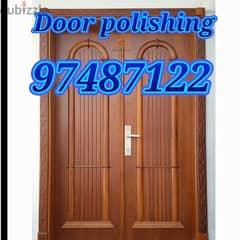 house wood door polishing and painting