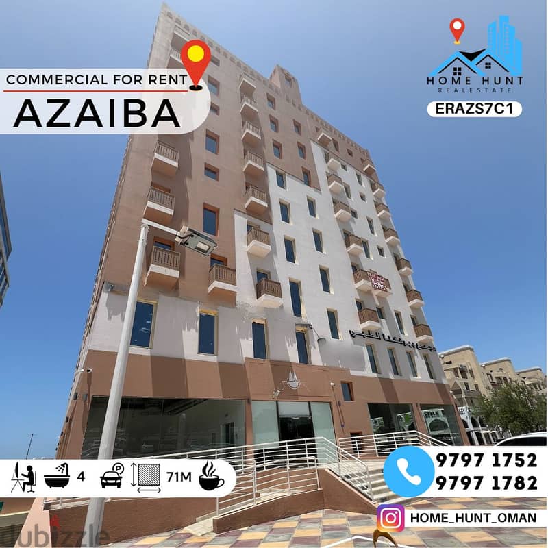 AZAIBA  70.650 MSQ BRAND NEW OFFICE SPACE IN FOR RENT 0