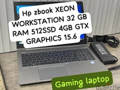 hp gaming laptop zbook xeon  mobile workstation