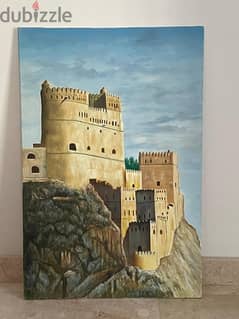 لوحة زيتية لقلعة الجلالي سارع لاقتنائها - An oil painting of Al-Jalali