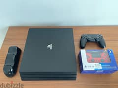play station 4 pro with accessories