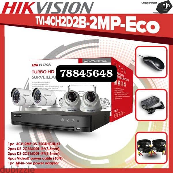 All type of CCTV Camera  Hikvision HD turbo 1080p  Ip camera HD 0