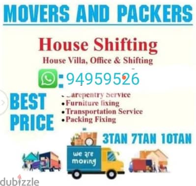 Muscat Mover carpenter house shiffting TV curtains furniture fixing