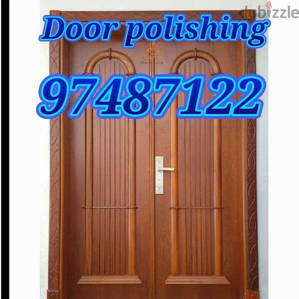 wood door polishing 0