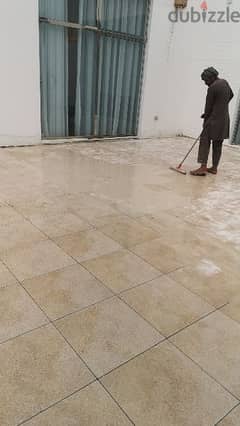 house maintenance working tiles and marble fixing and interlock fixing
