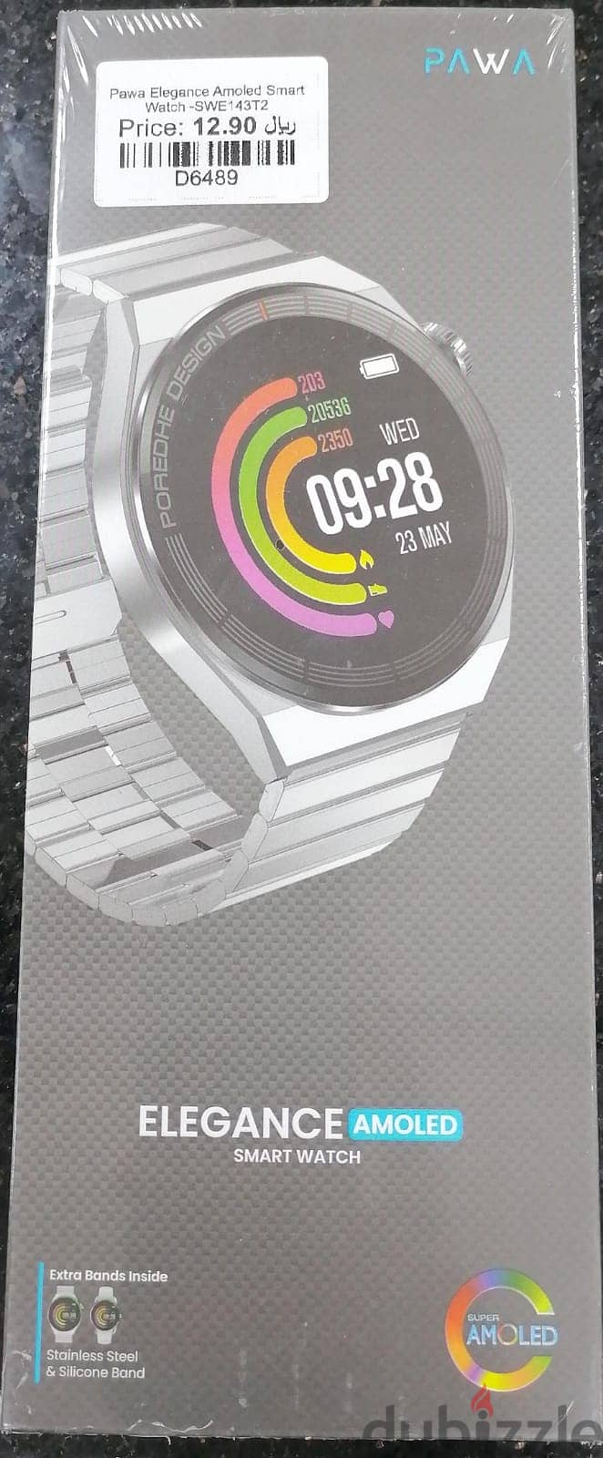 Pawa Elegance Amoled Smart Watch -SWE143T2 (Brand-New) 0