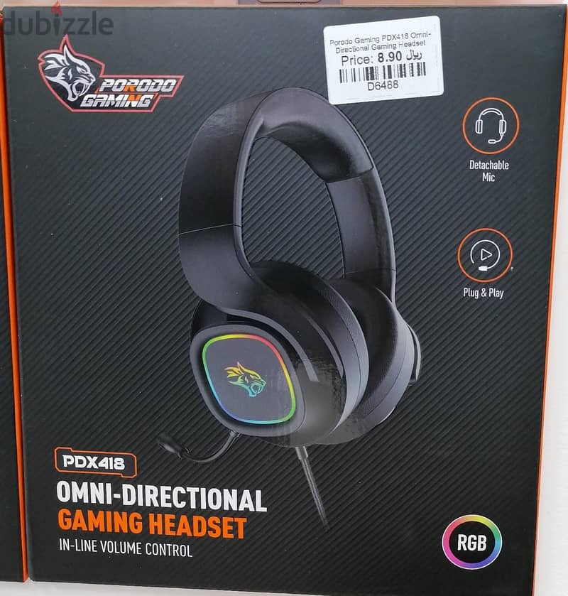 Porodo Gaming PDX418 Omni-Directional Gaming Headset (Brand-New) 0