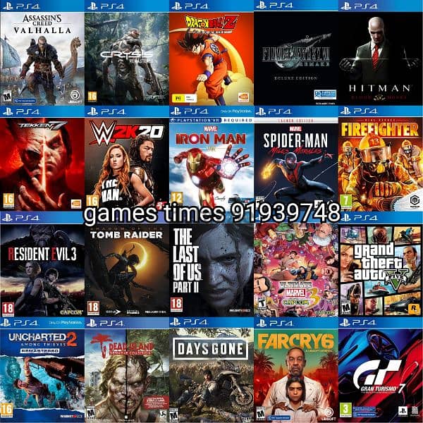 اضافة 10 العاب بلاستيشن 4 add 10 games ps4 4