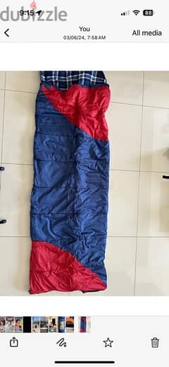 Tent and sleeping bags