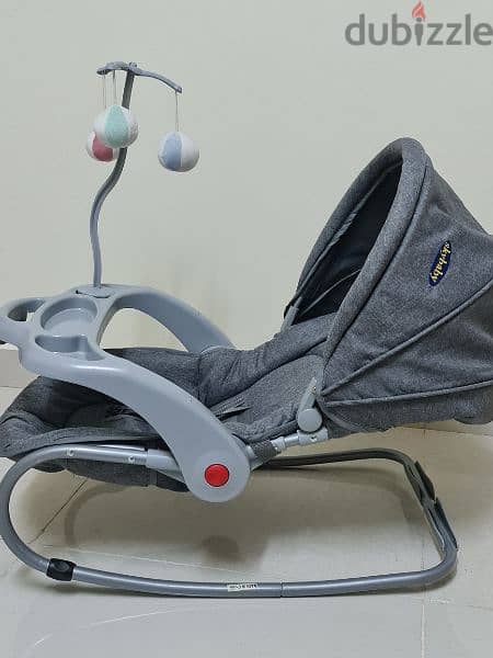 Baby rocker + Baby car seat + unused baby bed 2