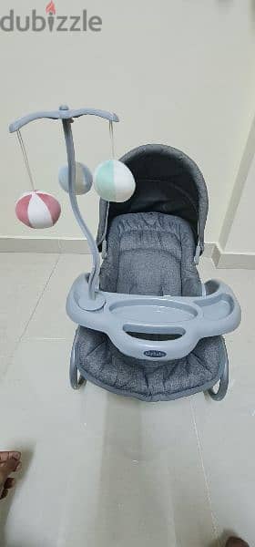 Baby rocker + Baby car seat + unused baby bed 3