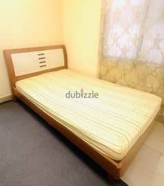 Double Bed with Free Matteress.