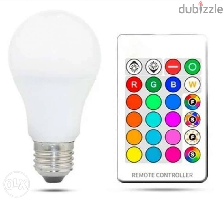 New RGB LED bulb with remote control 2