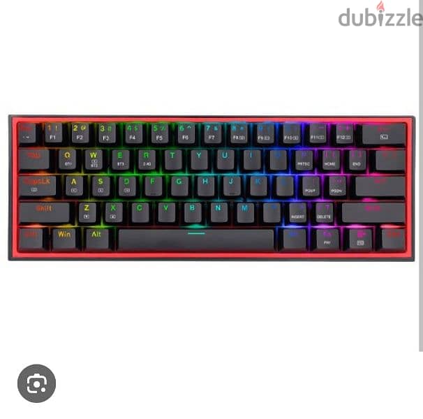 OFFER 1 month used !!! Redragon K617 Mechanical 60% Red Switch 0