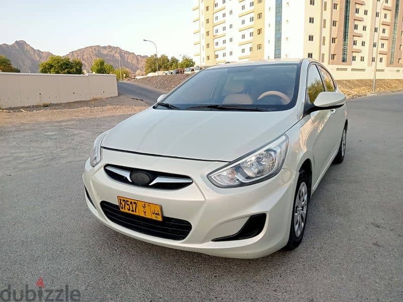 ( Omly 83,000 km ) Hyundai Accent 2017 Oman 1.4cc 0
