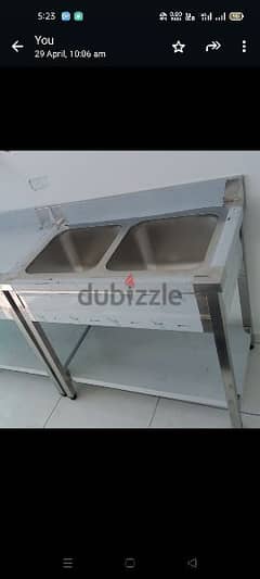 Stainless steel Table & Sink