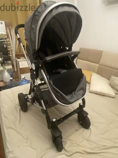 Baby stroller chair with stroller bed