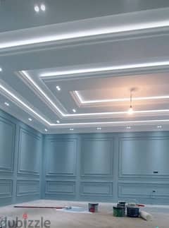 we are doing painting and gypsum ceiling work