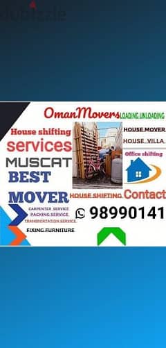 l house Muscat Mover tarspot loading unloading and carpenters sarves.