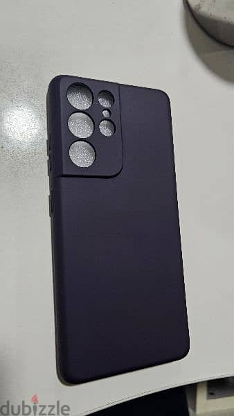 samsung s21 ultra silicon backcover ( deep purple) 1