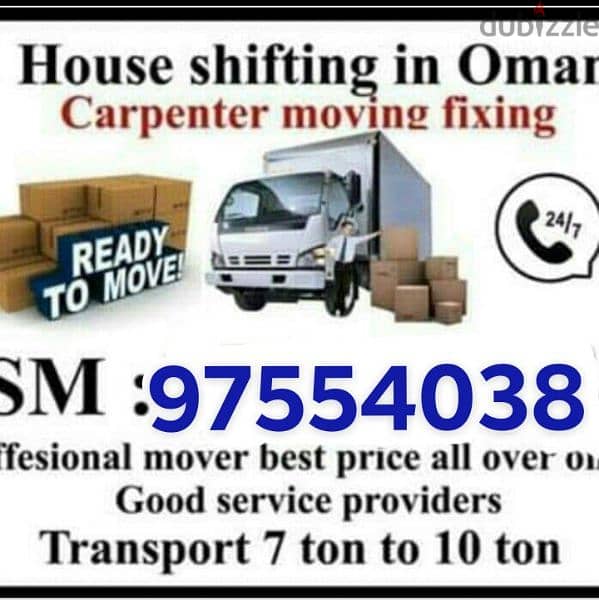 Movers House Shifting Transport Carpenter3,7,10ton Vehicleشحن نقل آثاث 0