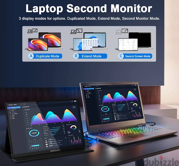 16" 2.5K 144hz Touch Screen Portable Monitor 5