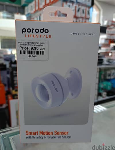 Porodo Smart Motion Sensor Humidity Temperature (Brand New)