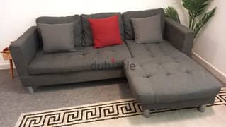 l shape sofa Danube brand grey color for sale