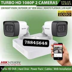 We do all type of CCTV Cameras 
HD Turbo Hikvision Cameras 
Bullett 6