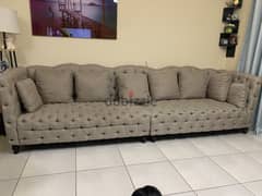 6 Seater Sofa with split option( less than 1 year old)
