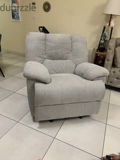 Single Seater Recliner, less than 1 year