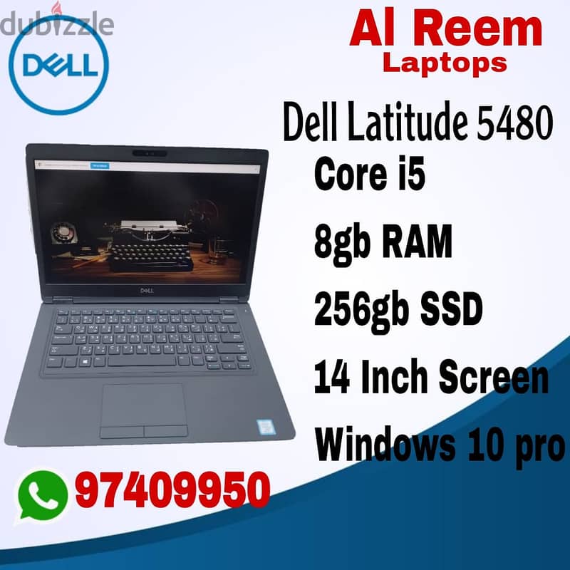 DELL  CORE I5 8GB RAM 256GB SSD 14-INCH SCREEN 0