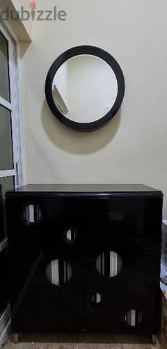 SHOE RACK WITH WALL MIRROR