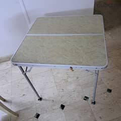 foldable table aluminum frame