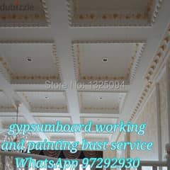 House gypsum board working and painting service outsideandinside