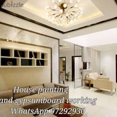 professional gypsum board working and painting service