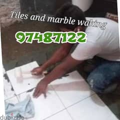 House maintenance working and marble fixing and tails and inetlook