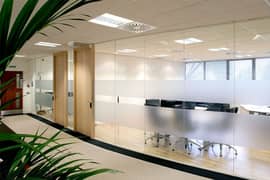 glass partition room and office