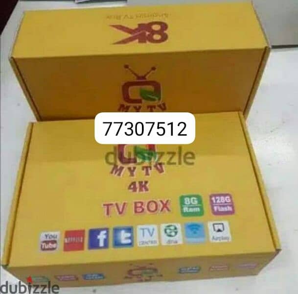 new 8Ktv Box with subscription 0