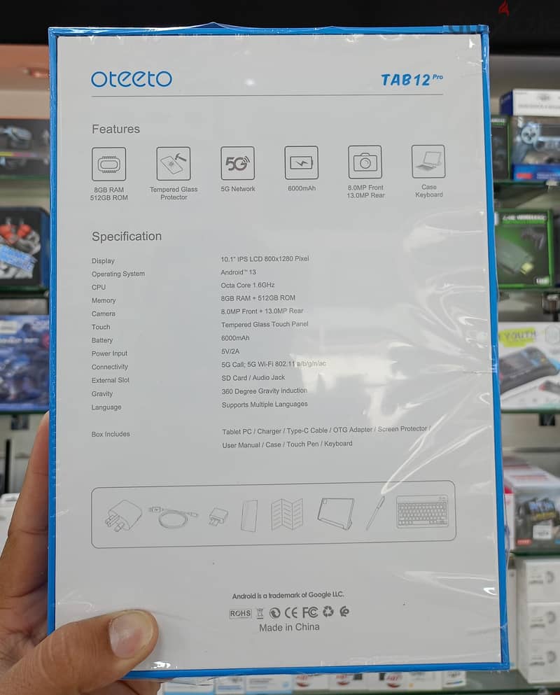 Oteeto Tablet 12 Pro 8GB Ram 512GB Storage (Brand New) 1