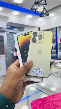 iPhone 14 Pro 256Gb gold with apple warranty Middle East