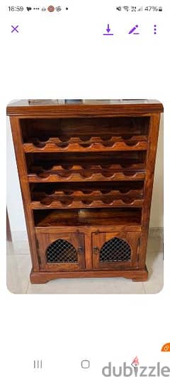 solid wood cabinet from marina home excellent condition
